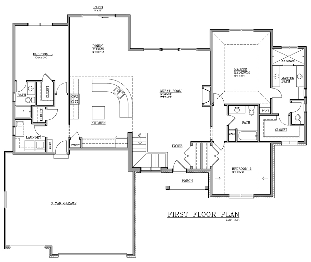 Cross Creek Model Home Floor Plan