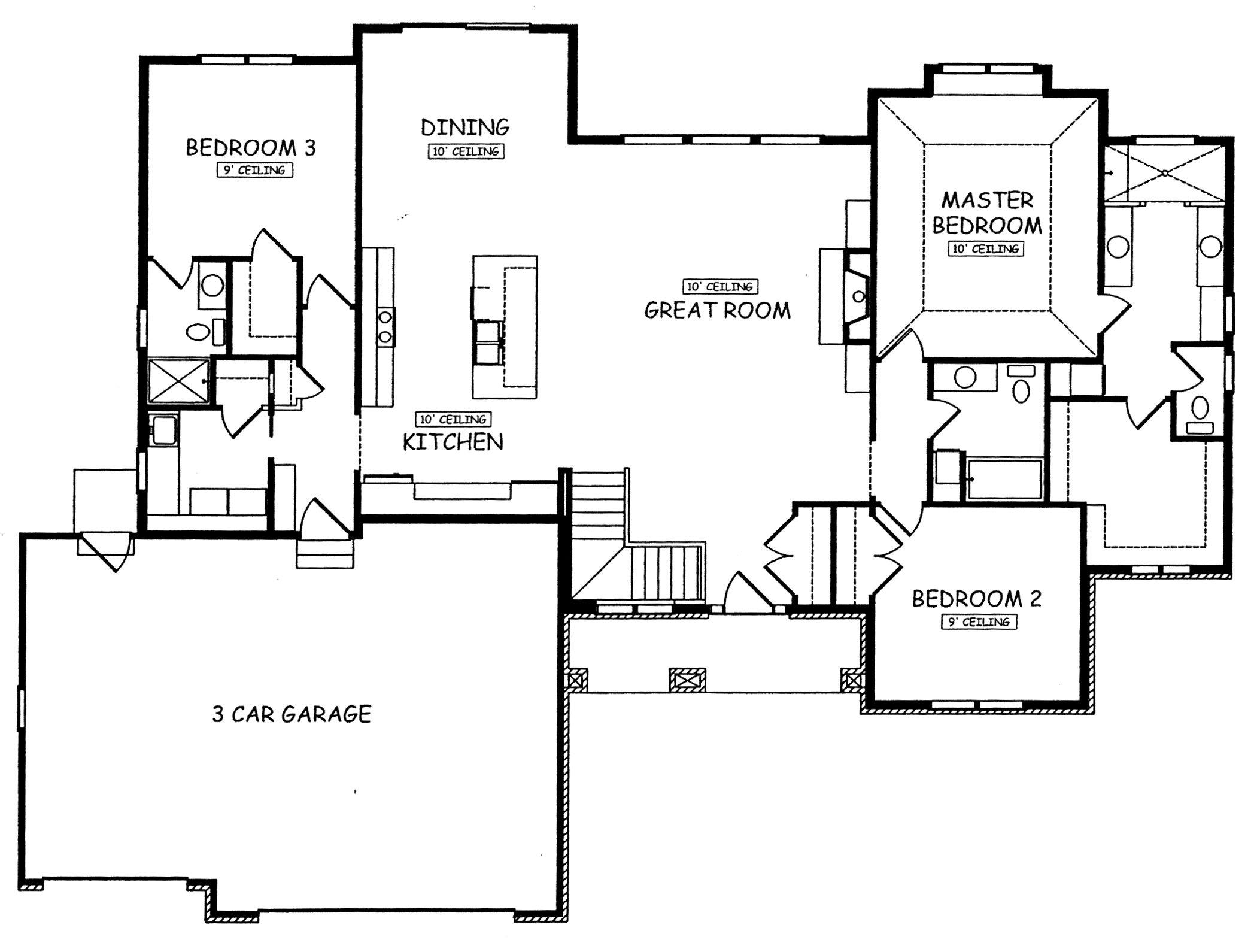 Cross Creek Model Home Floor Plan