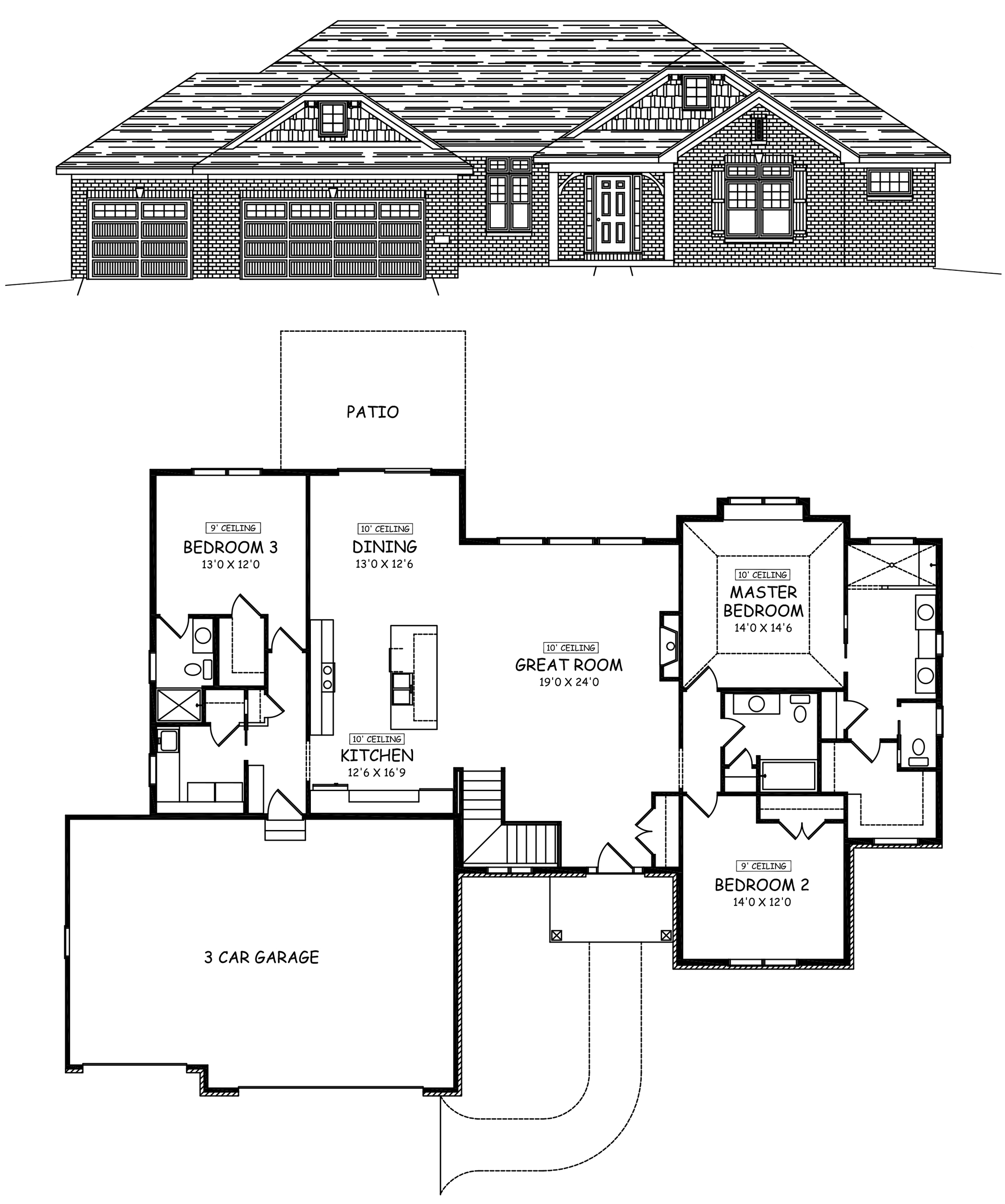 Cross Creek Model Home Floor Plan
