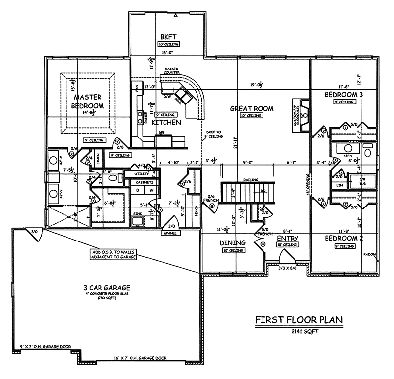Cross Creek Model Home Floor Plan